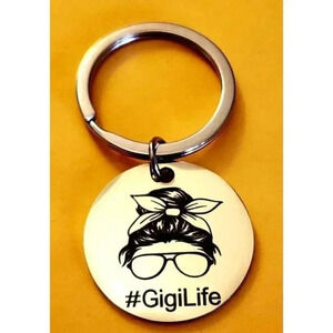 Gigi life stainless steel Keychain